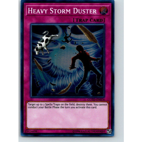 Yugioh COTD-EN076 Heavy Storm Duster Super rare UNL Edition MINT