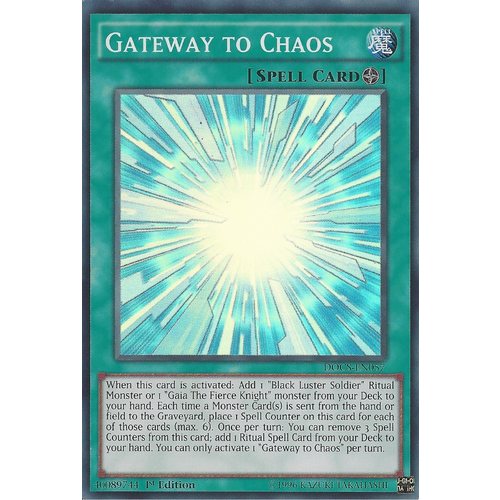 Yugioh Gateway to Chaos - DOCS-EN057 - Super Rare 1st edition Mint