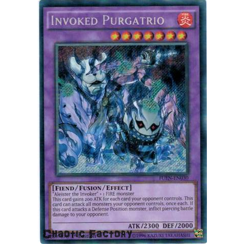 Yugioh Invoked Purgatrio FUEN-EN030 1st Edition Secret Rare Near Mint