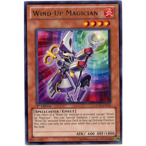 Yugioh GENF-EN014 Wind-up Magician Rare 1st Edition