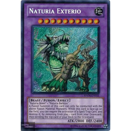  HA04-EN055 Naturia Exterio Secret rare  Unlimited NM