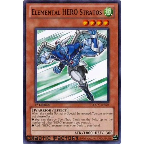 Elemental Hero Stratos - LCGX-EN024 - Common 1st Edition NM