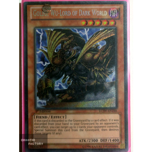 Goldd, Wu-Lord of Dark World - LCJW-EN246 - Secret Rare 1st Edition NM