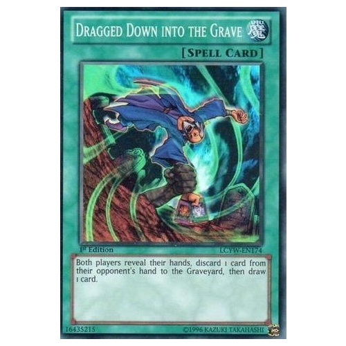 YuGiOh Dragged Down into the Grave - LCYW-EN174 - Super Rare NM 1st Edition Ed