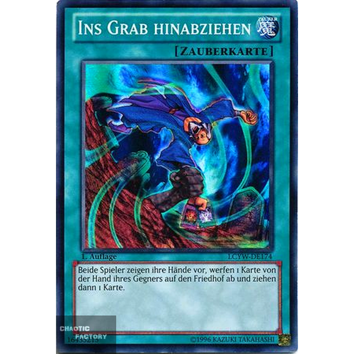 YuGiOh German Dragged Down into the Grave - LCYW-DE174 - Super Rare NM 1st Edition 