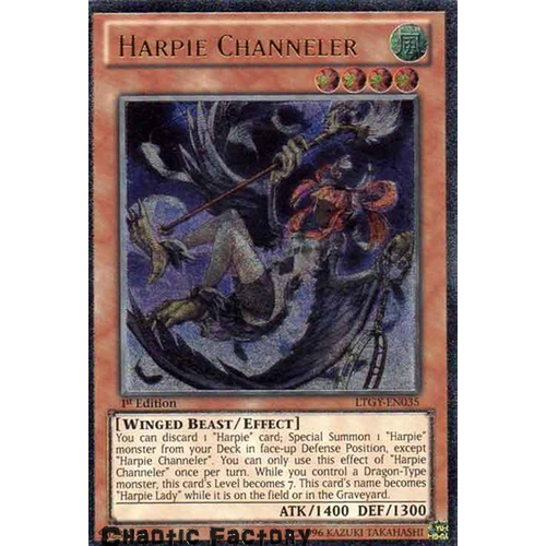 Yugioh Harpie Channeler - LTGY-EN035 - Ultimate Rare 1st Edition NM
