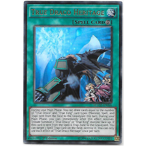 Yugioh True Draco Heritage Ultra Rare MACR-EN054 1ST Edition