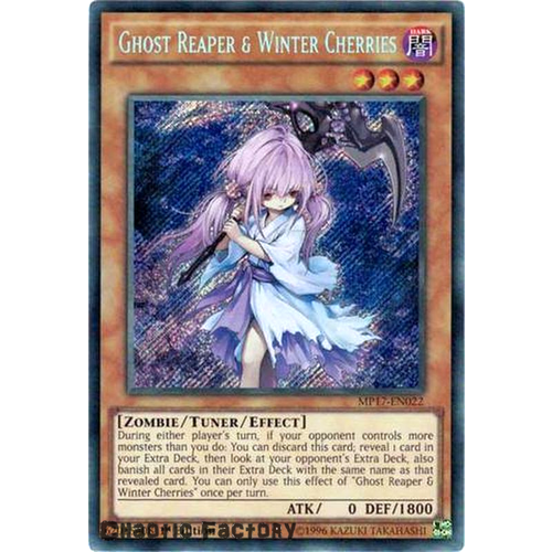 Yugioh Ghost Reaper & Winter Cherries - MP17-EN022 - Secret Rare 1st Edition