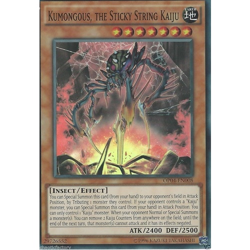 Yugioh Kumongous, the Sticky String Kaiju - OP04-EN008 - Super Rare