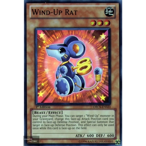 Yugioh Wind-up Rate ORCS-EN023 Super rare