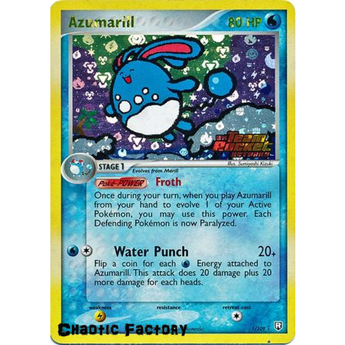 Azumarill - 1/109 - Holo Rare Reverse Holo