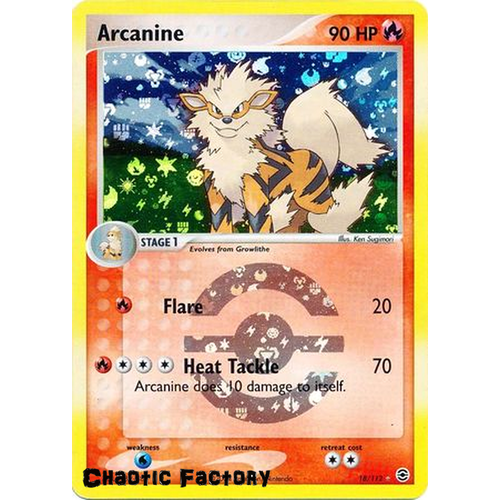 Arcanine - 18/112 - Rare Reverse Holo