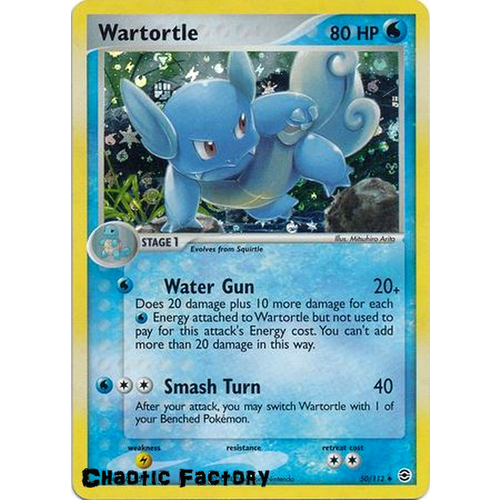Wartortle - 50/112 - Uncommon Reverse Holo