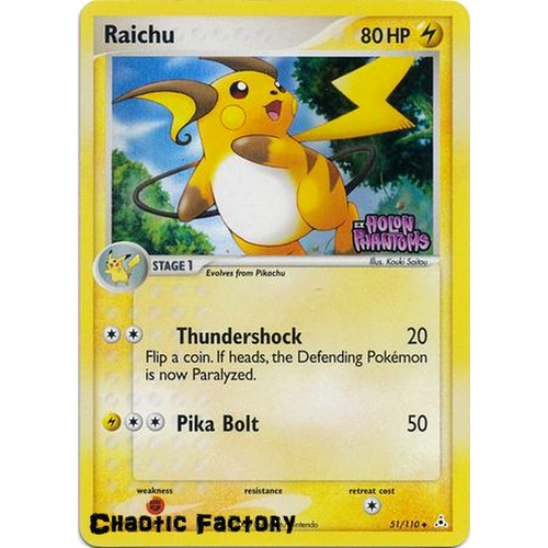 Raichu - 51/110 - Uncommon Reverse Holo