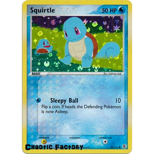Squirtle - 82/112 - Common Reverse Holo