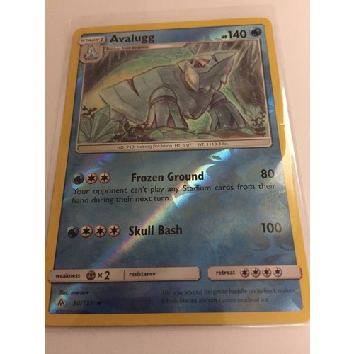 Avalugg - 30/131 - Rare Reverse Holo