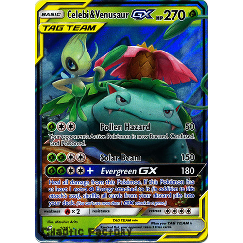 Pokemon TCG Celebi & Venusaur GX - 1/181 - Ultra Rare