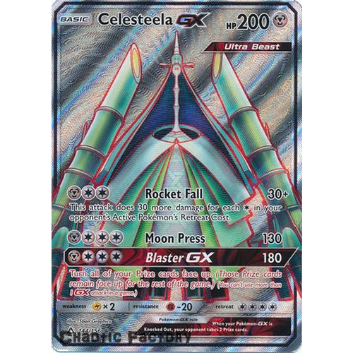 Pokemon Celesteela Ultra Rare FA GX Sun and Moon Ultra Prism 144/156