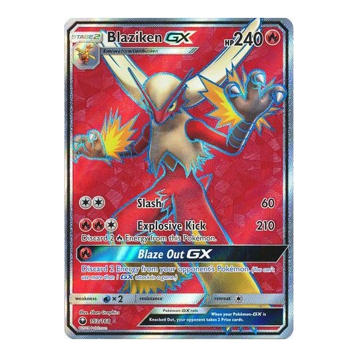 Blaziken GX - 153/168 - Full Art Ultra Rare
