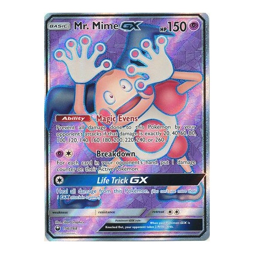 Mr. Mime GX - 156/168 - Full Art Ultra Rare