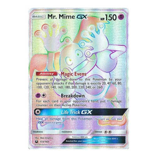 Mr. Mime GX - 173/168 - Hyper Rare