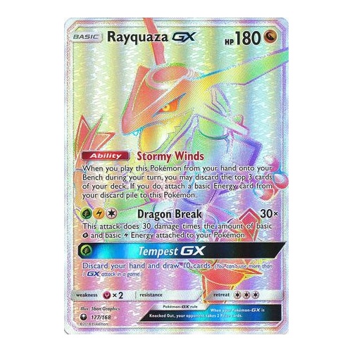 Rayquaza GX - 177/168 - Hyper Rare