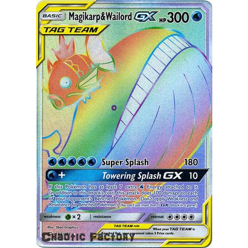 Magikarp & Wailord GX - 183/181 - Hyper Rare