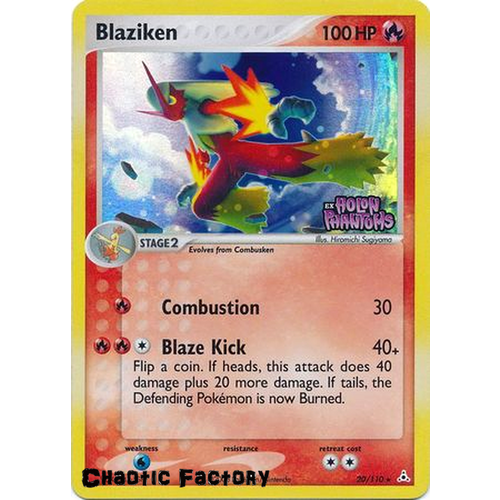 Blaziken - 20/110 - Rare Reverse Holo NM Ex Holon Phantoms
