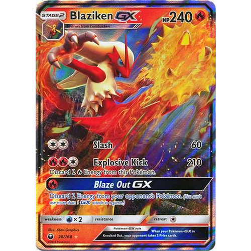 Blaziken GX - 28/168 - Ultra Rare NM