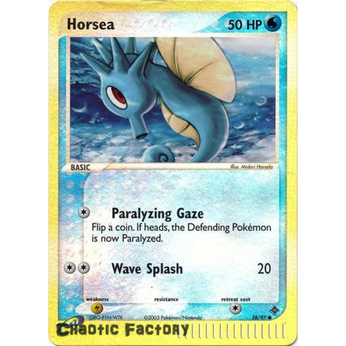 Horsea - 58/97 - Common Reverse Holo