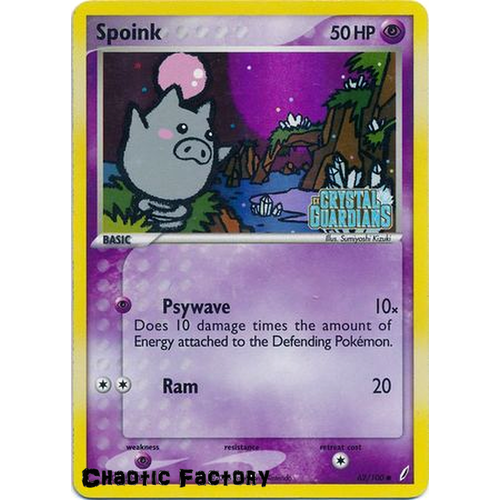 Spoink - 62/100 - Common Reverse Holo NM