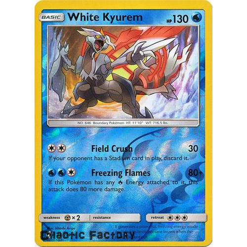 White Kyurem - 63/214 - Holo Rare Reverse Holo