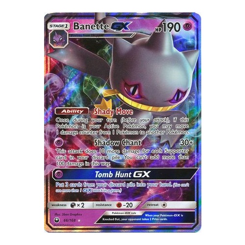 Banette GX - 66/168 - Ultra Rare NM