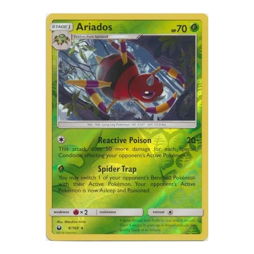 Ariados - 6/168 - Holo Rare Reverse Holo