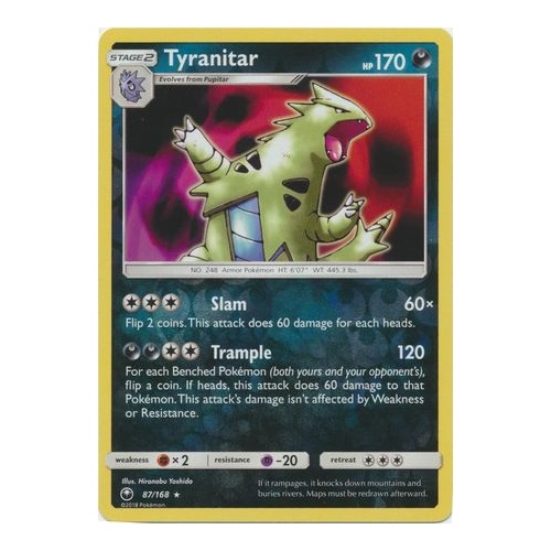 Tyranitar - 87/168 - Holo Rare Reverse Holo