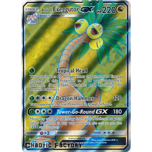 Alolan Exeggutor GX - 107/111 - Full Art Ultra Rare