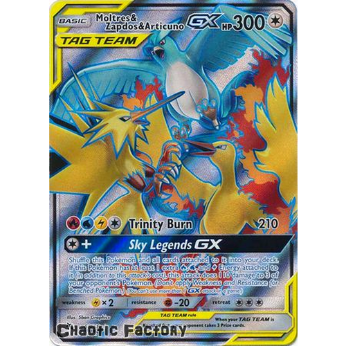 Moltres & Zapdos & Articuno GX - 66/68 - Full Art Ultra Rare