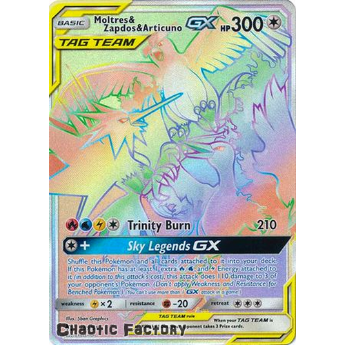 Moltres & Zapdos & Articuno GX - 69/68 - Hyper Rare