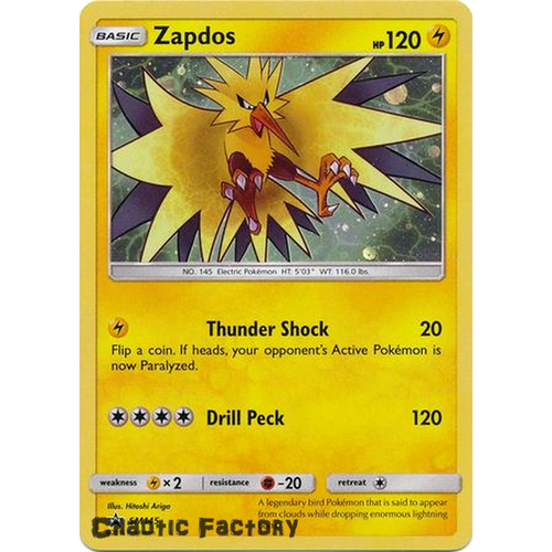 Pokemon TCG Zapdos - SM145 - Holo Promo NM