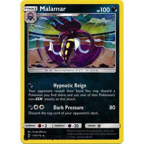 Malamar - 119/214 - Holo Rare