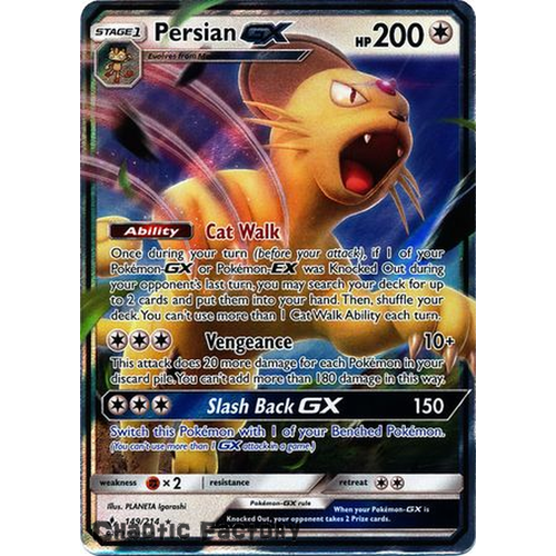 POKEMON TCG Persian GX - 149/214 - Ultra Rare
