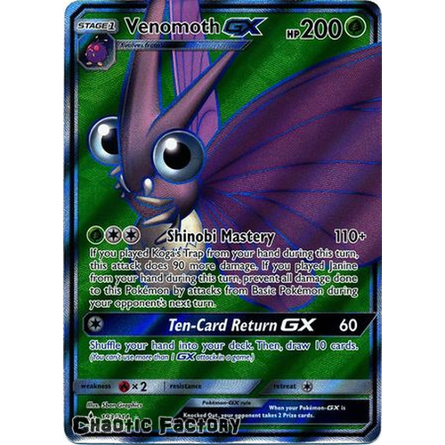 Venomoth GX - 193/214 - Full Art Ultra Rare