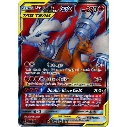 Pokemon TCG Reshiram & Charizard GX - 194/214 - Full Art Ultra Rare NM