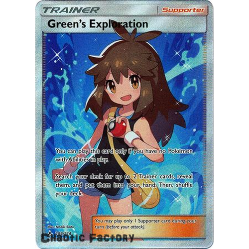 Pokemon TCG Green's Exploration - 209/214 - Full Art Ultra Rare NM