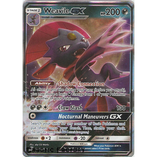Pokemon TCG Weavile GX - 132/236 - Ultra Rare NM