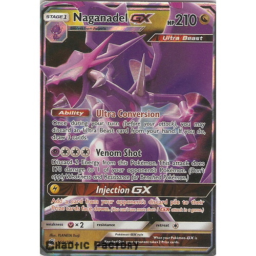 Pokemon TCG Naganadel GX - 160/236 - Ultra Rare NM