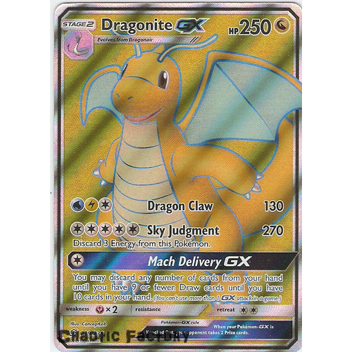 Pokemon TCG Dragonite GX - 229/236 - Full Art Ultra Rare NM
