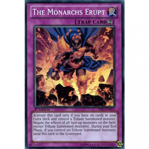 The Monarchs Erupt - PRIO-EN076 - Super Rare 1st Edition NM