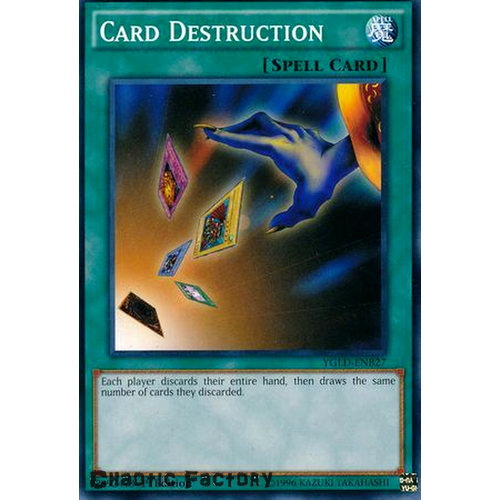 Card Destruction - YGLD-ENB27 - Common 1st Edition NM